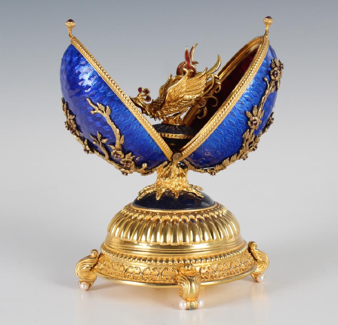 Carl Faberge Sterling Silver FIREBIRD Music Egg FM (1 of 12)