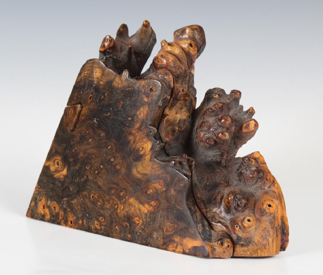 Signed Curly Maple Live Edge Knot Wood Puzzle Box (1 of 7)