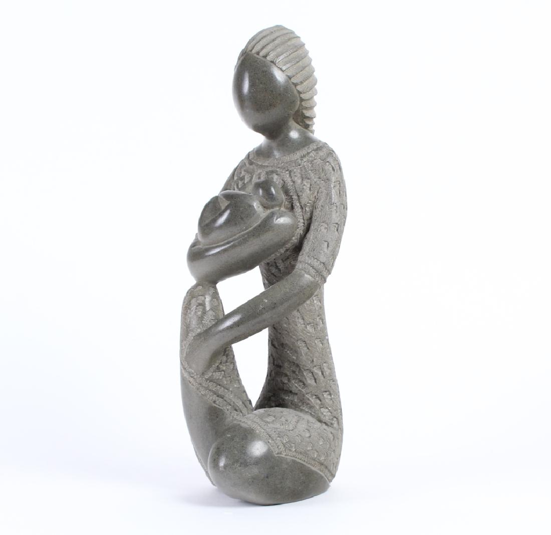 Georges Laratte Stone Mother & Child Art Sculpture (1 of 8)