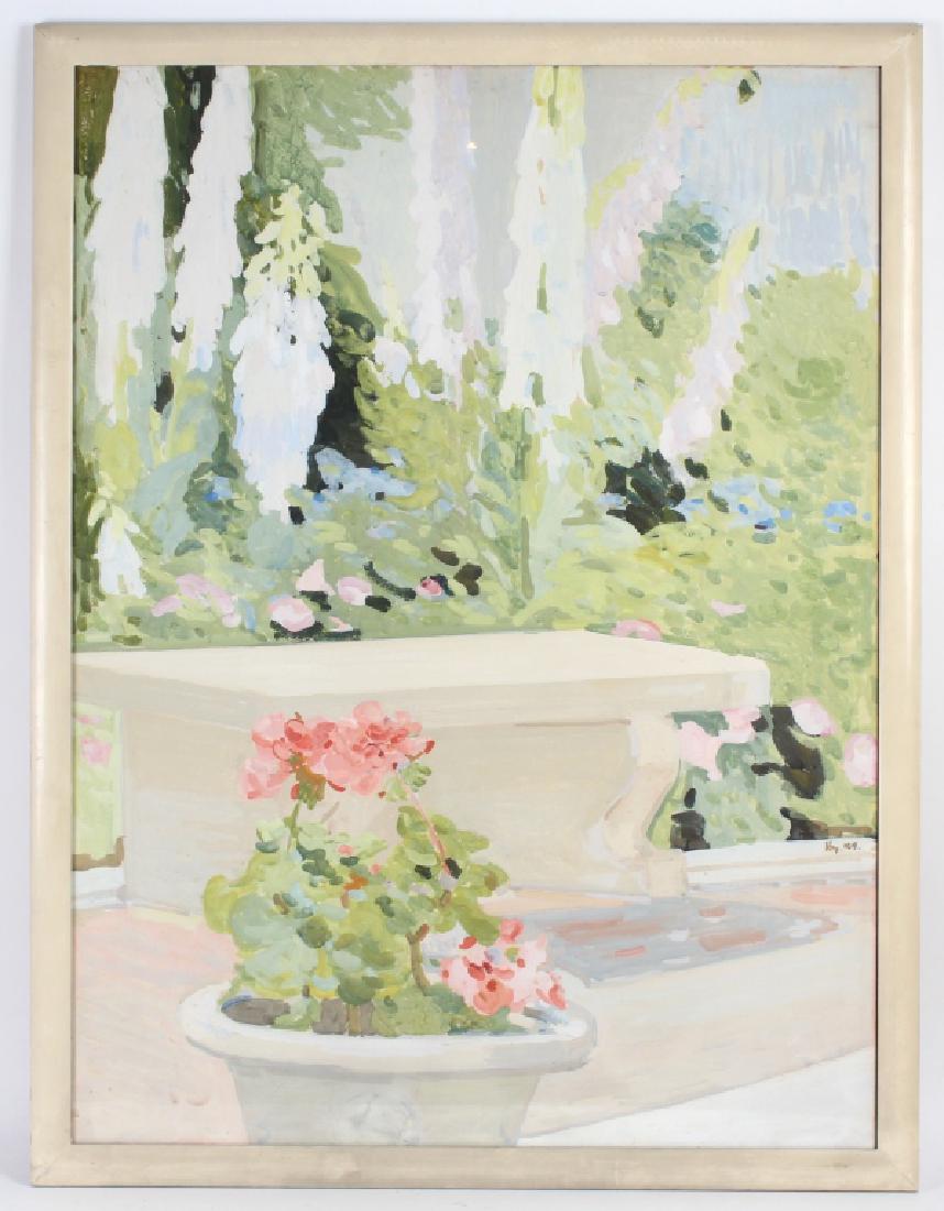 Mabel Key Chicago Park Impressionist Painting 1919 (1 of 6)