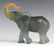 Daum France Art Glass Pate de Verre Lucky Elephant