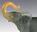 Daum France Art Glass Pate de Verre Lucky Elephant - 2