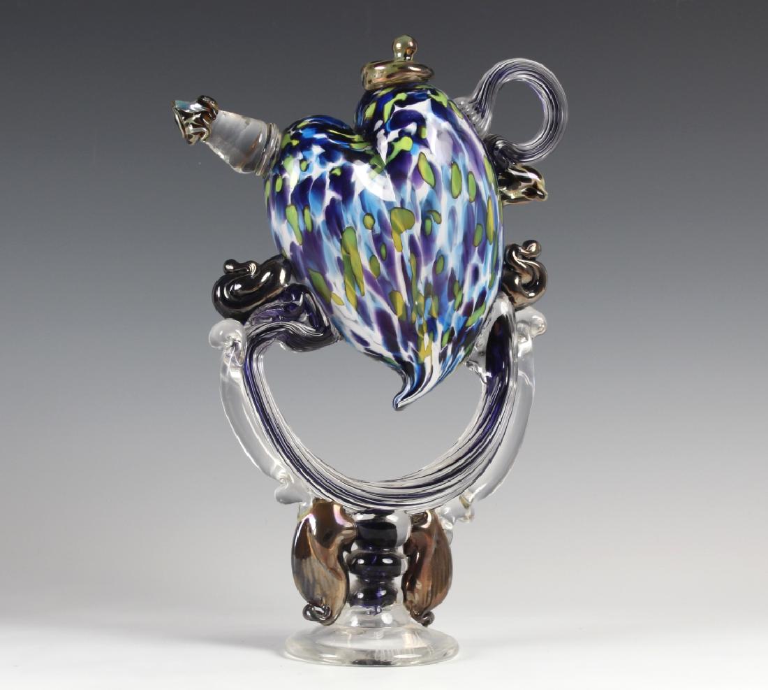 Paul Allen Counts Studio Art Glass Heart Sculpture (1 of 8)