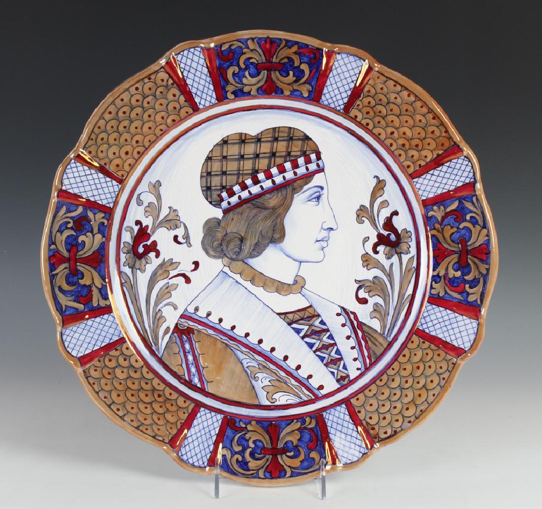 Italian Majolica Charger B A U Remigi Gualdot (1 of 4)