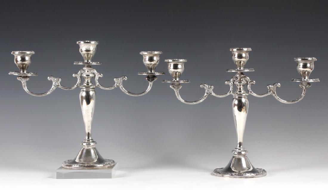 Gorham Sterling Silver Floral Repousse Candelabras (1 of 5)