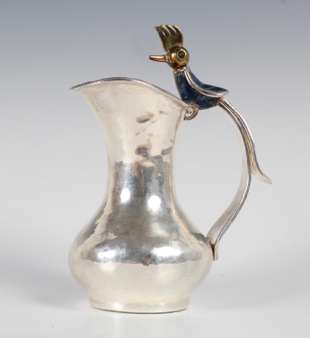 Los Castillo Silver Plate Mixed Metal Creamer VTG (1 of 6)