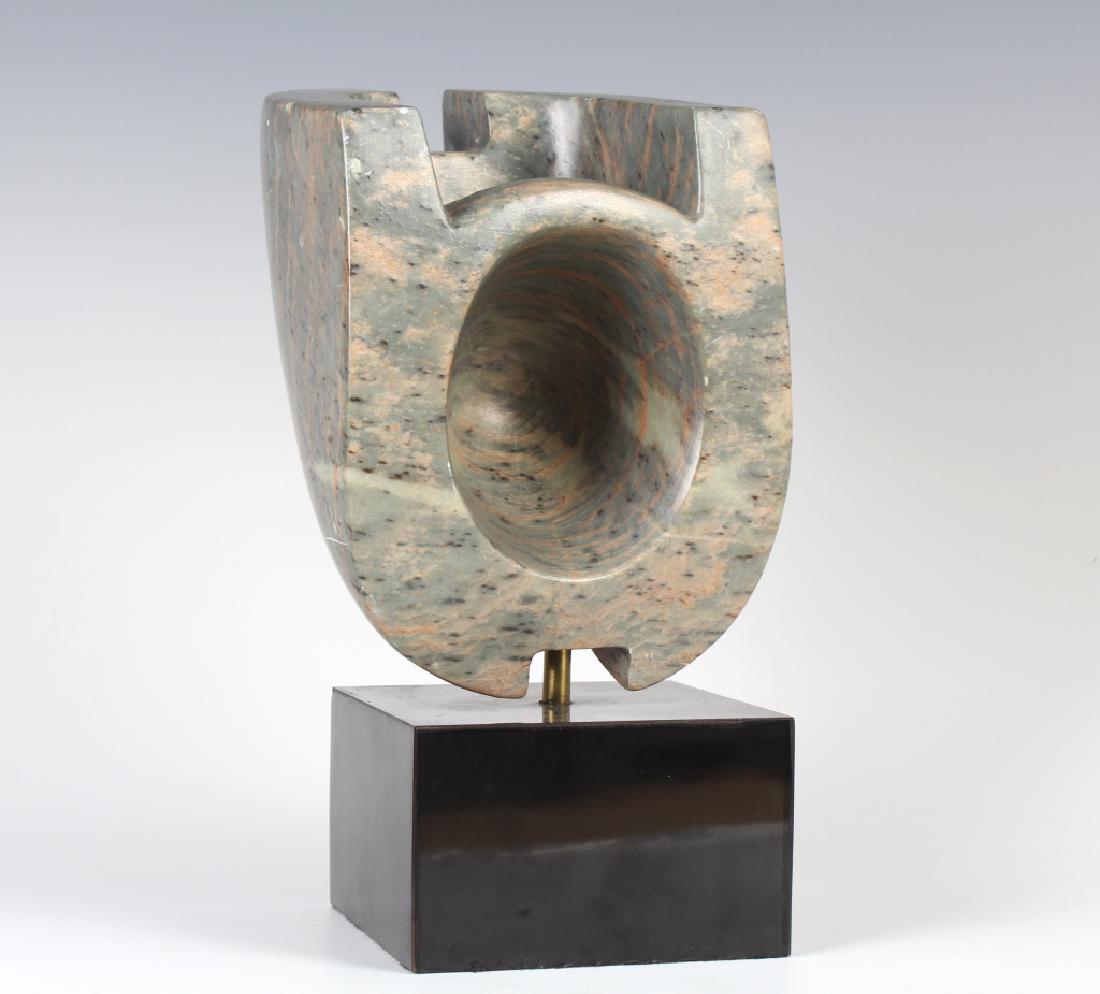 MYSTERY ? Artist Modernist Carved Stone Sculpture (1 of 4)