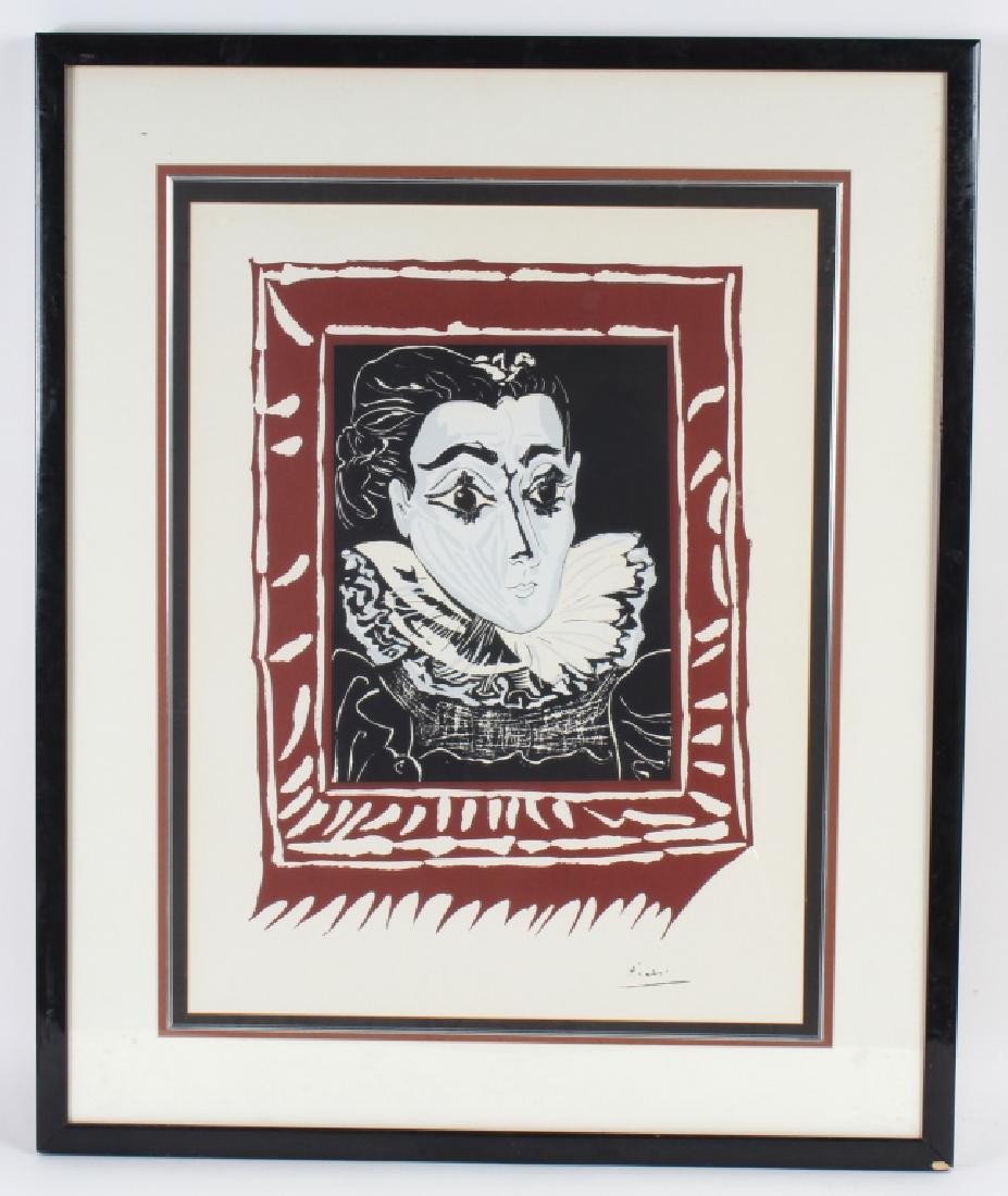 After PICASSO Lithograph La Dame à la Collerette (1 of 5)