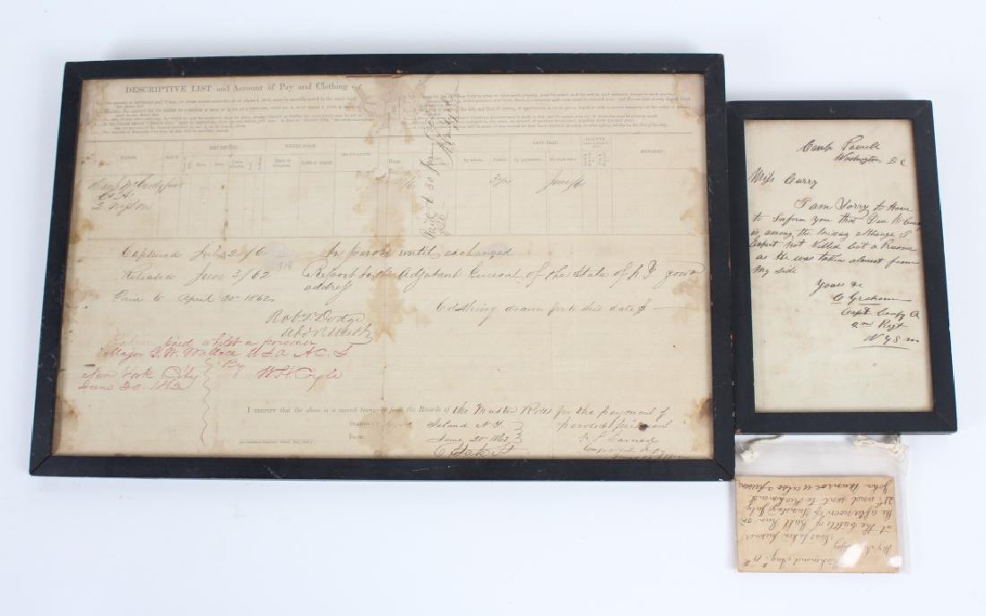 LOT American US Civil War POW Letters & Documents (1 of 5)