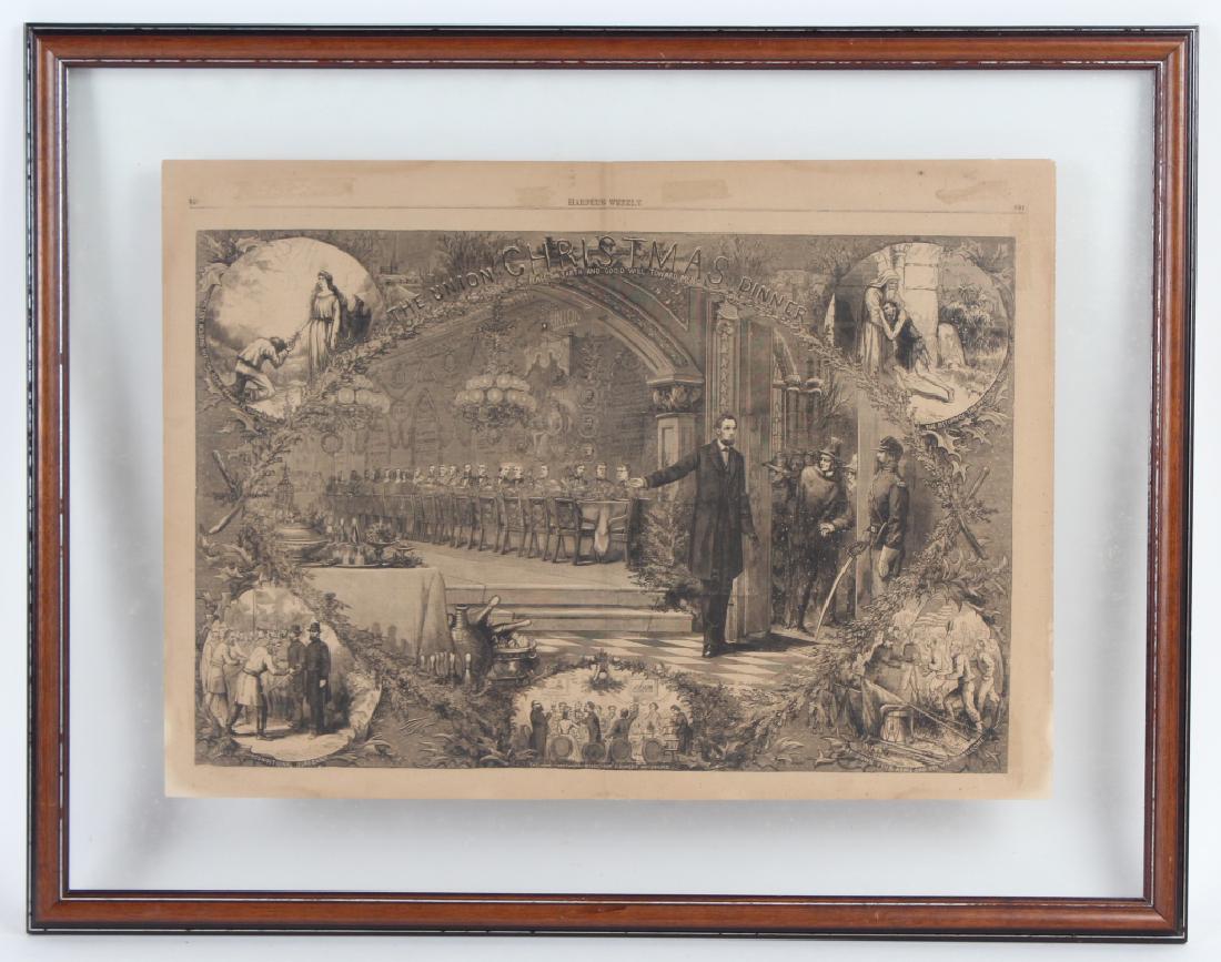 Abraham Lincoln Union Christmas Dinner Thomas Nast (1 of 9)