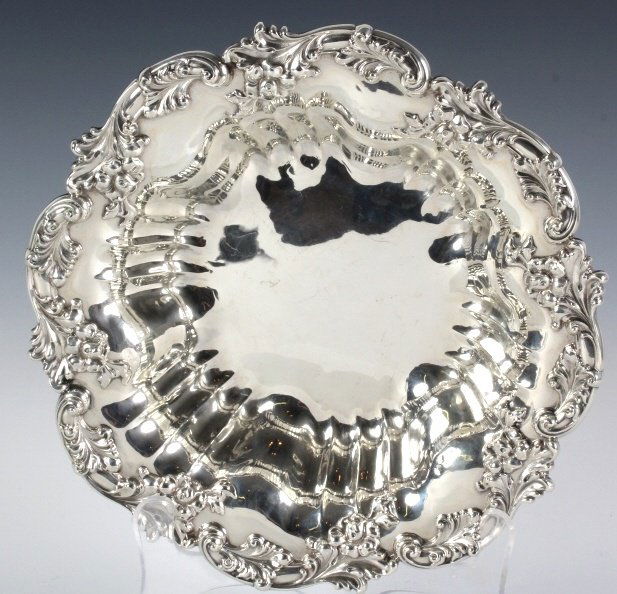 Black Star & Frost Sterling Silver Repousse Bowl (1 of 8)