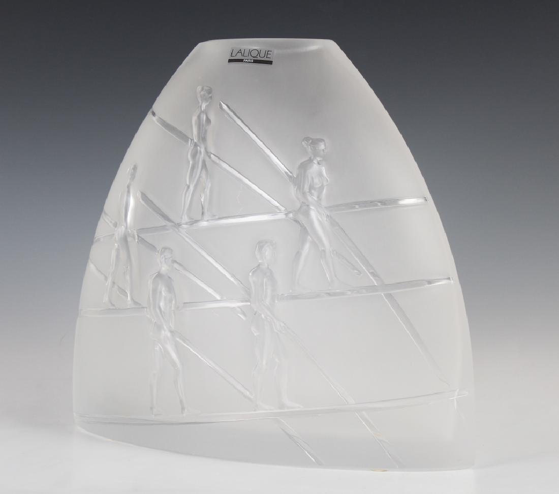 Lalique French Crystal Ariel Aeriens Art Glass Vase MIB (1 of 7)