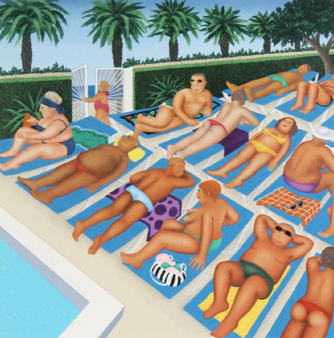 Beryl Cook 1926-2008 LE Sunbathers Art Lithograph (1 of 6)