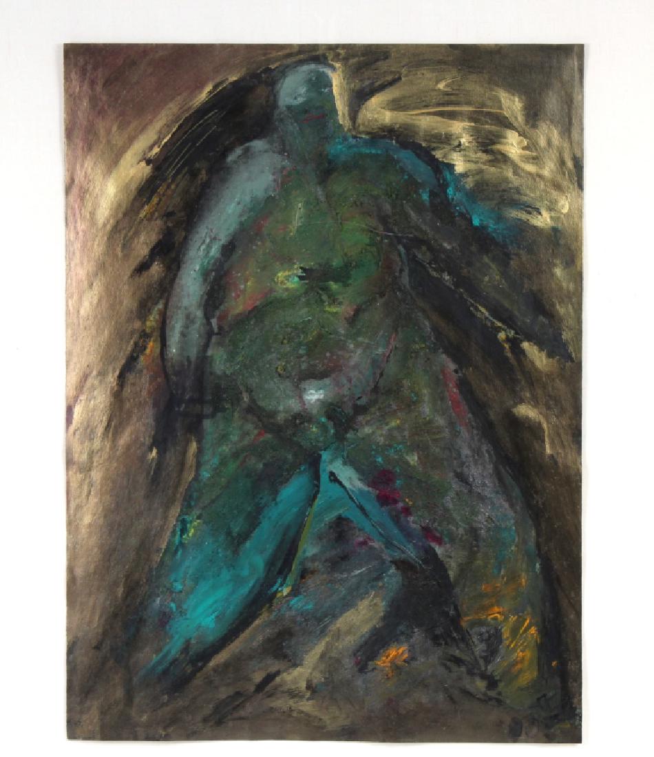 Anita LeMay Mixed Media Figural Abstract Art Painting (1 of 7)