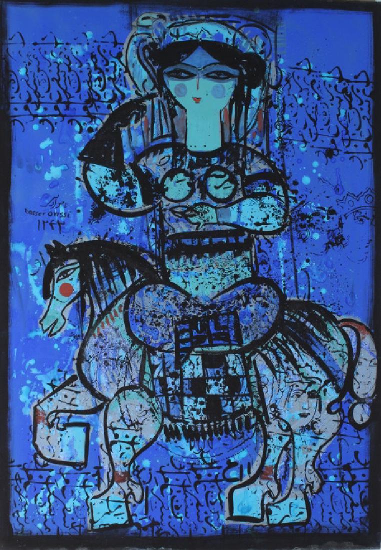 Nasser Ovissi b.1934 Iranian Original Art Painting (1 of 5)