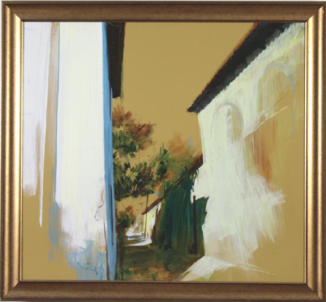 J. Gerard Singh St Augustine Modernist Art Oil Painting (1 of 7)