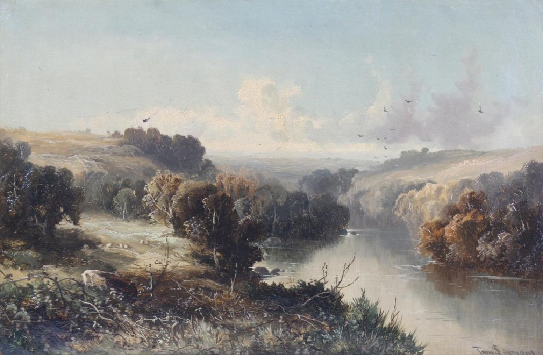 Tom Seymour (1844-1904) UK Landscape Art Oil Painting (1 of 7)