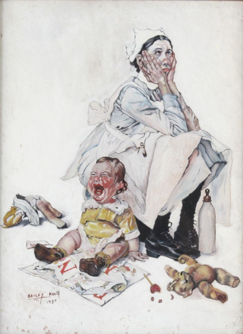 Bailey Koch American Norman Rockwell Art Painting (1 of 7)