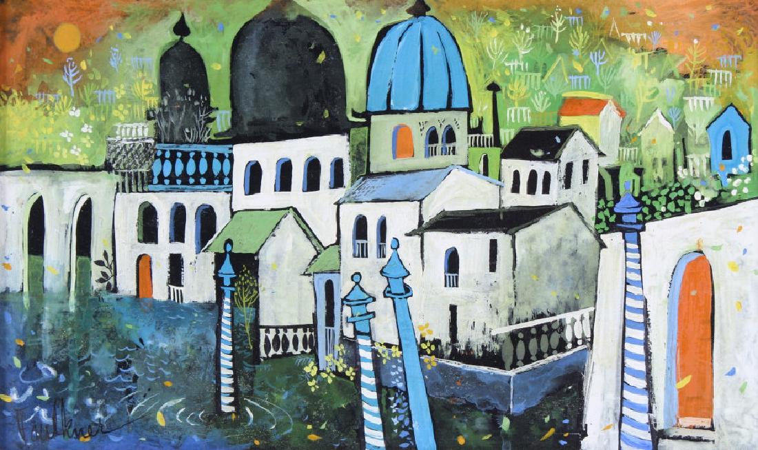 Henry Faulkner American Cityscape Art Oil Painting (1 of 6)