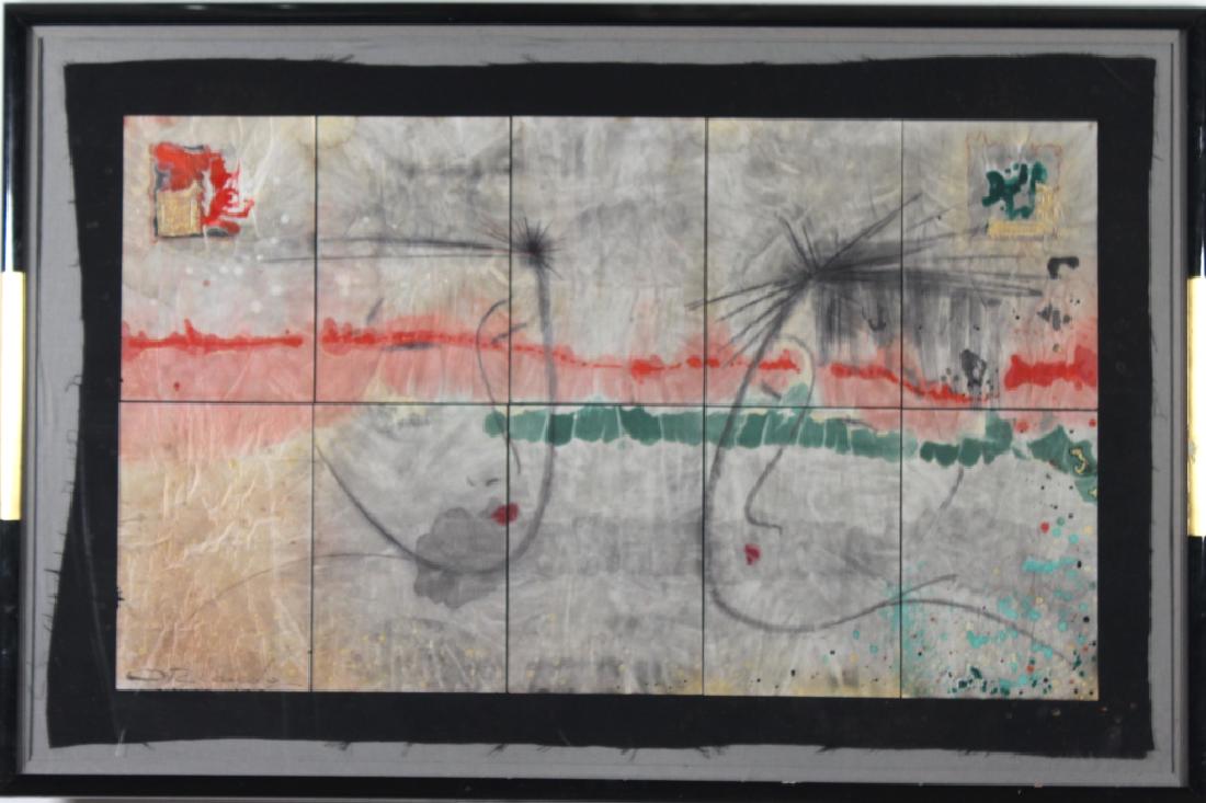 LG Signed Orlando Mixed Media Art Collage Painting (1 of 6)