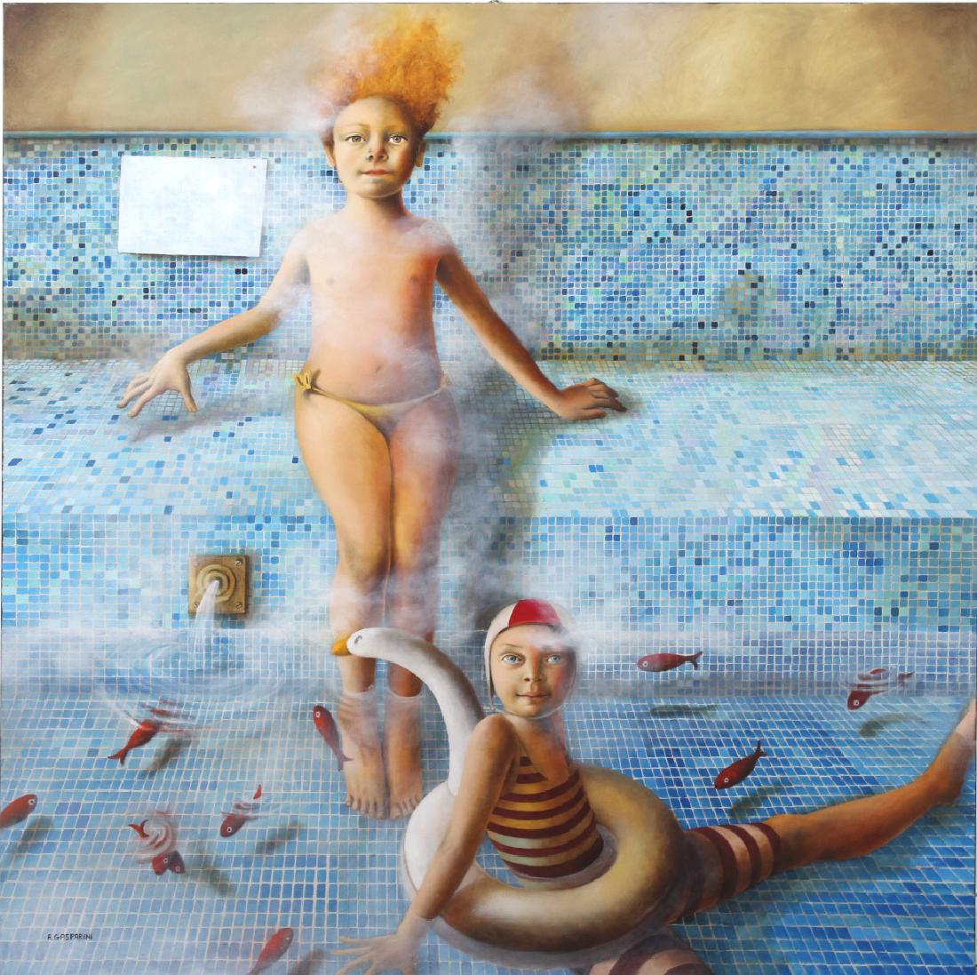 Alessandra Gasparini b1964 Surrealist Oil Painting (1 of 8)