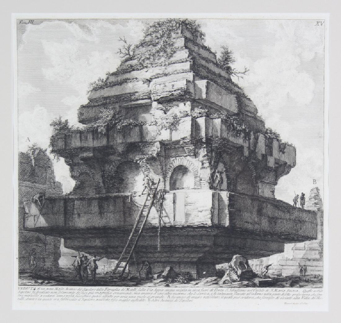After Giovanni Piranesi Verduta Lithograph FRAMED (1 of 6)