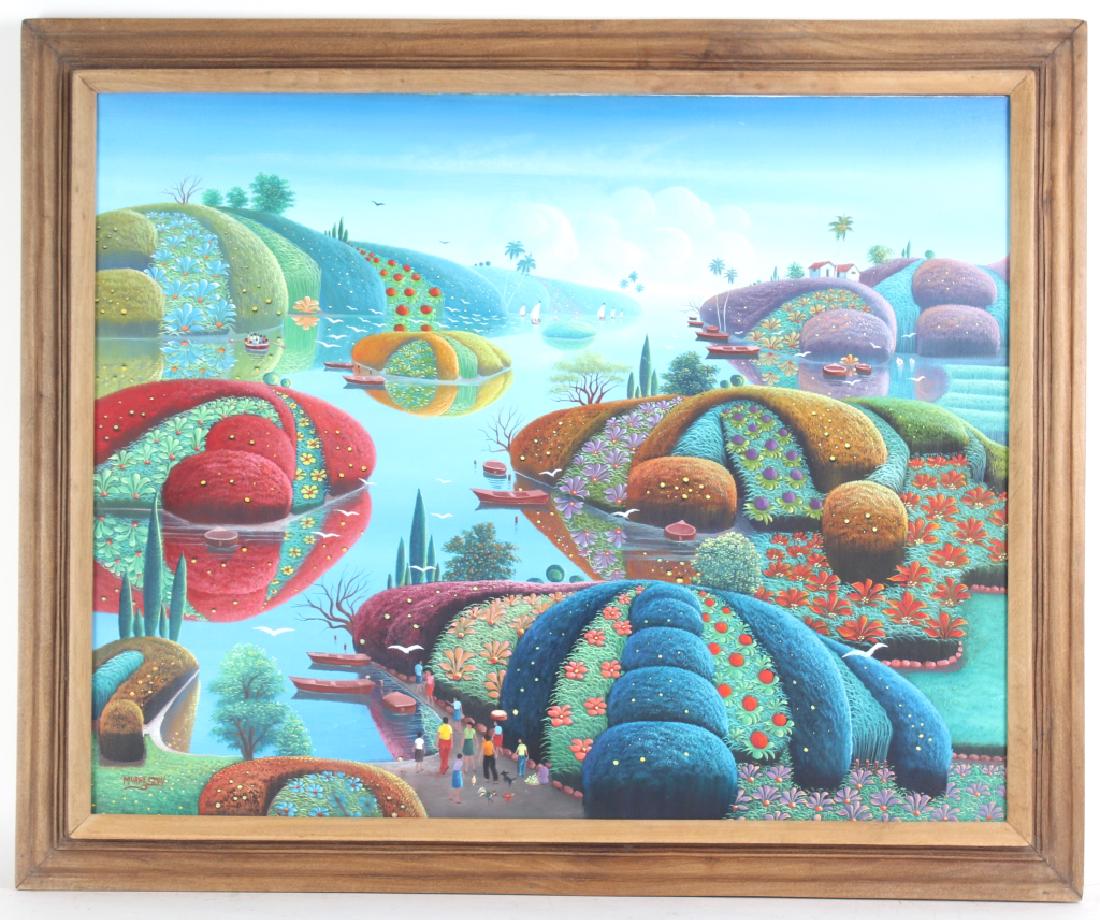 Saint Vil Murat Haitian Costal Landscape Painting (1 of 7)