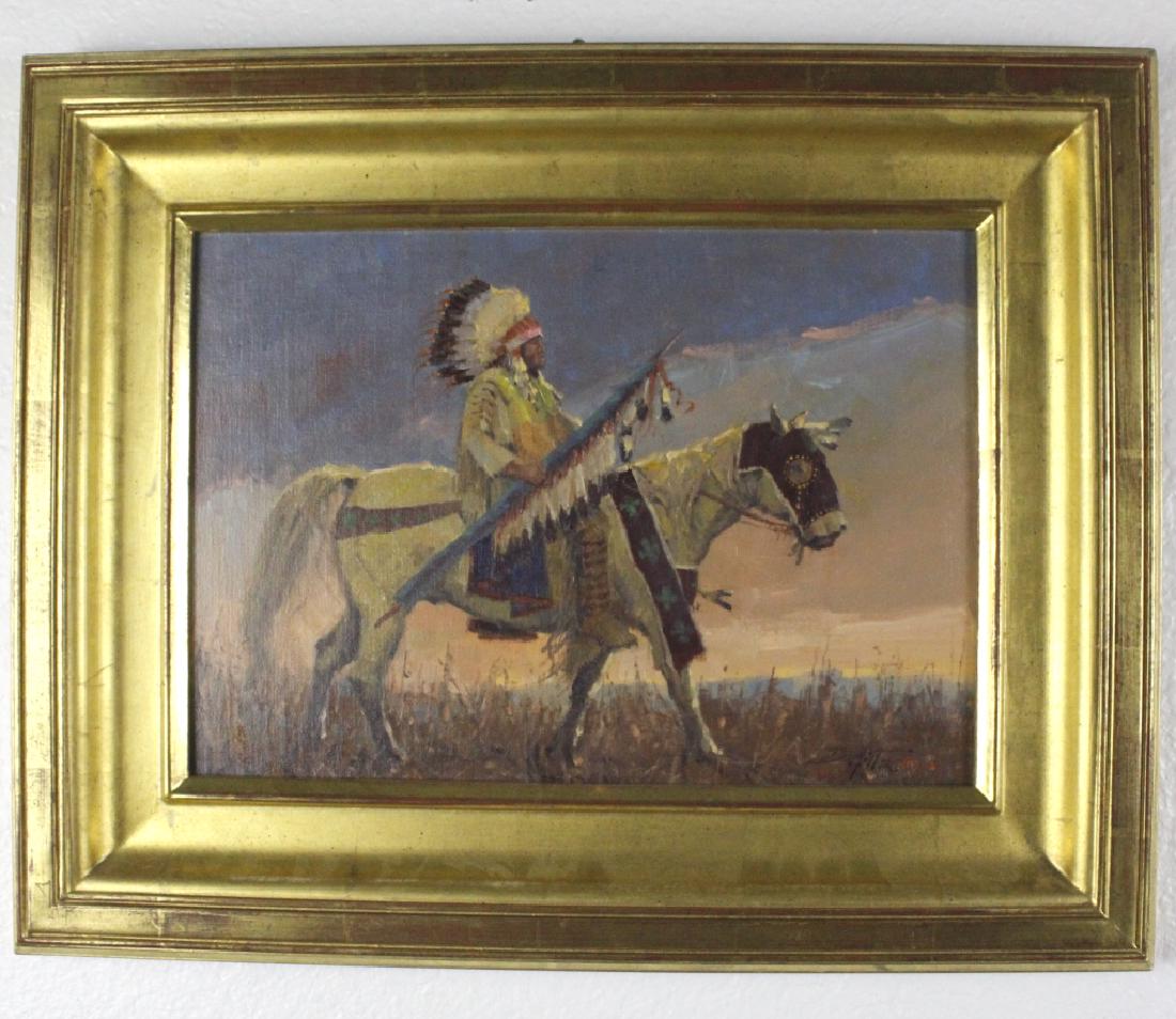 John DeMott American Indian Landscape Oil Painting (1 of 6)