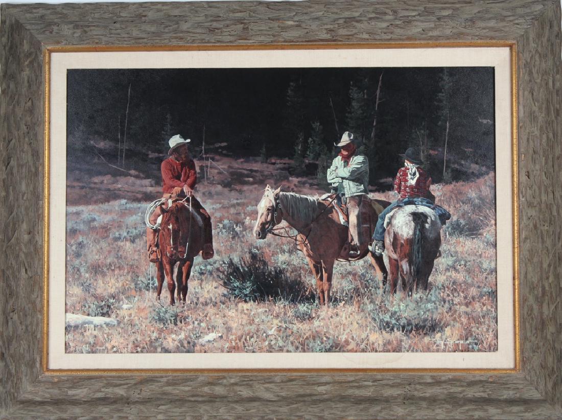 Tim Schmidt b1950 American Western Cowboy Painting (1 of 7)