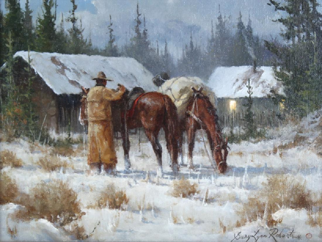 Gary Lynn Roberts b.1953 American Cowboy Painting (1 of 6)