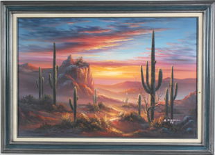 Signed B Duggan Canvas Painting Feb 16 2014 The Auction House