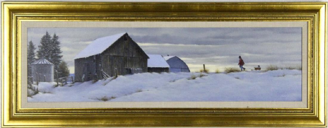 Paco Young American Winter Landscape Oil Painting (1 of 5)