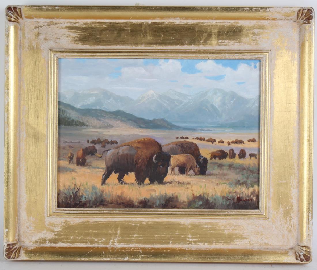 Paul Magoon American "Buffalo" Landscape Painting (1 of 7)