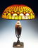 Tiffany Studios Leaded Glass Geometric Table Lamp