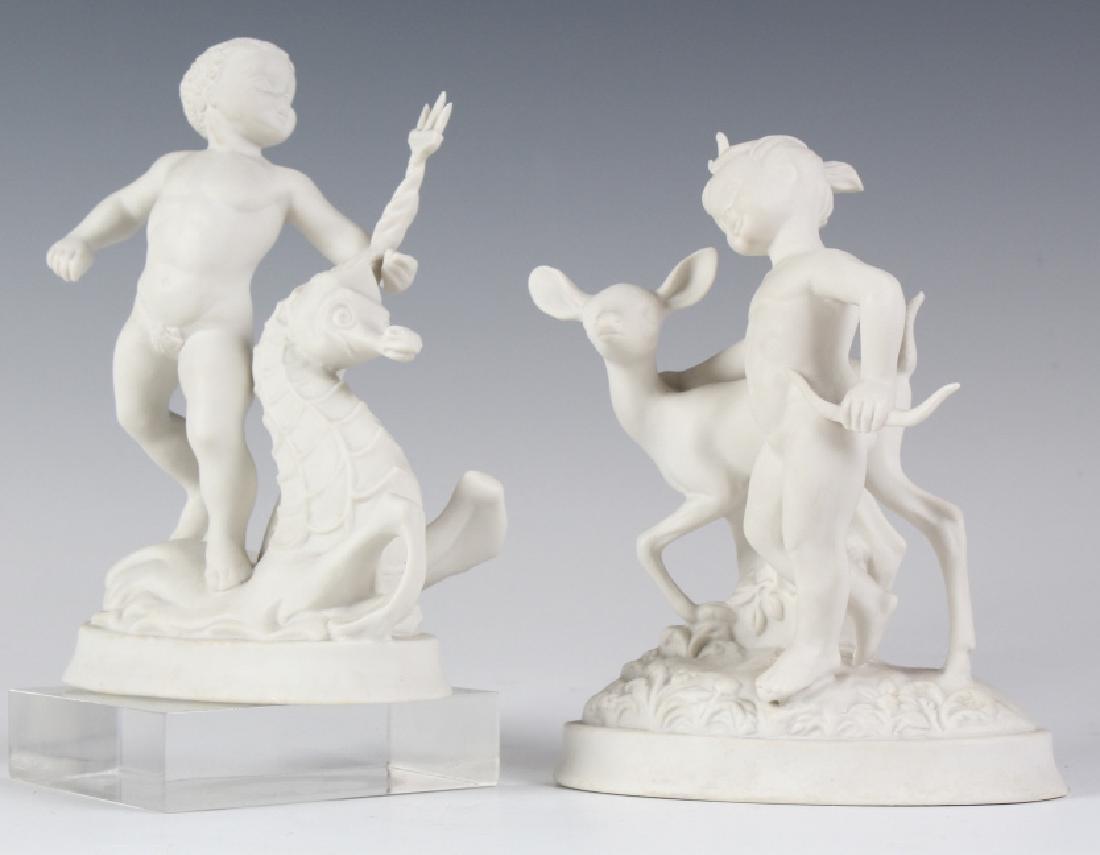 PR Boehm White Parian Porcelain Boy & Girl Figure (1 of 5)
