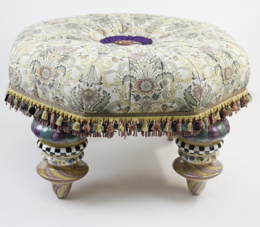 MacKenzie Childs Upholstered Ottoman Stool Rest (1 of 11)