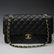 CHANEL Classic Double Flap Black Handbag Purse - 2