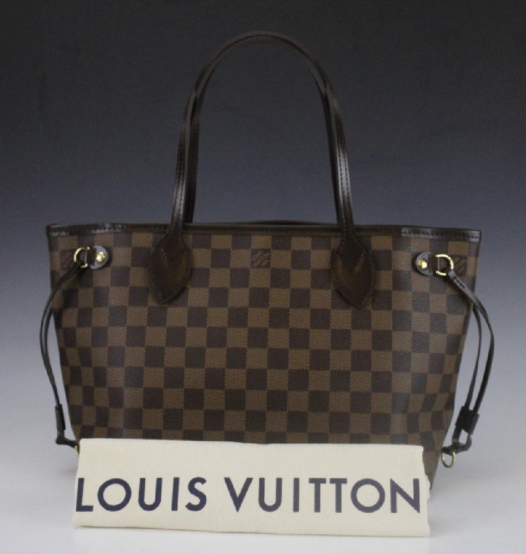 LOUIS VUITTON Neverfull PM Damier Ebene Purse Bag (1 of 10)