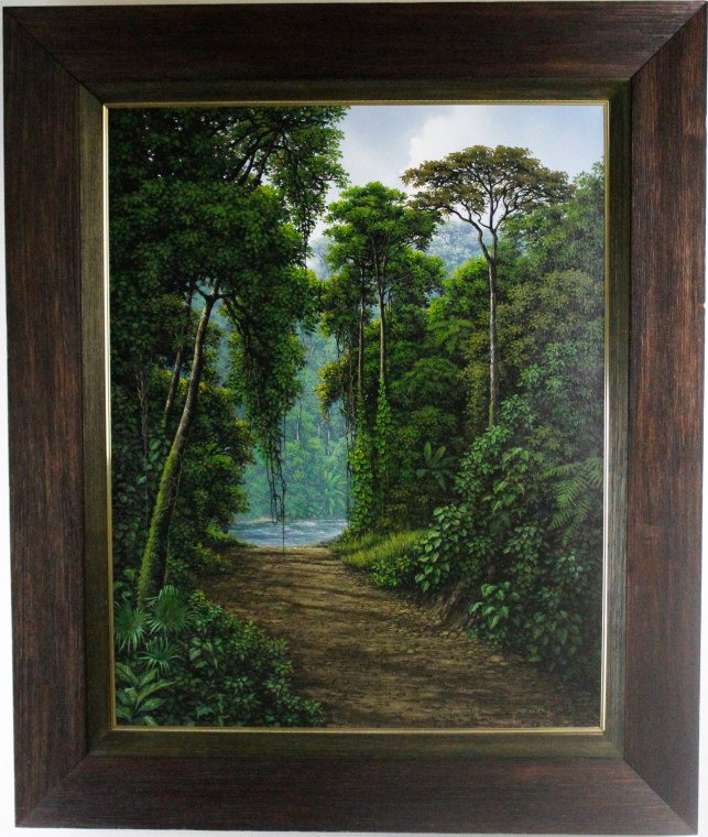 Juan Manuel Hernandez Tropical Landscape Oil Painting (1 of 6)