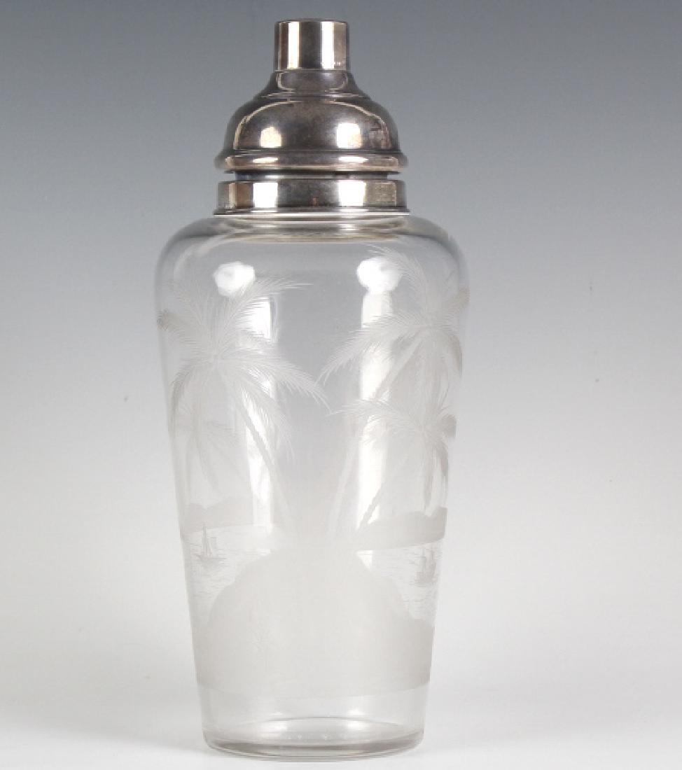 HAWKES Sterling Silver Mounted Cocktail Shaker (1 of 6)