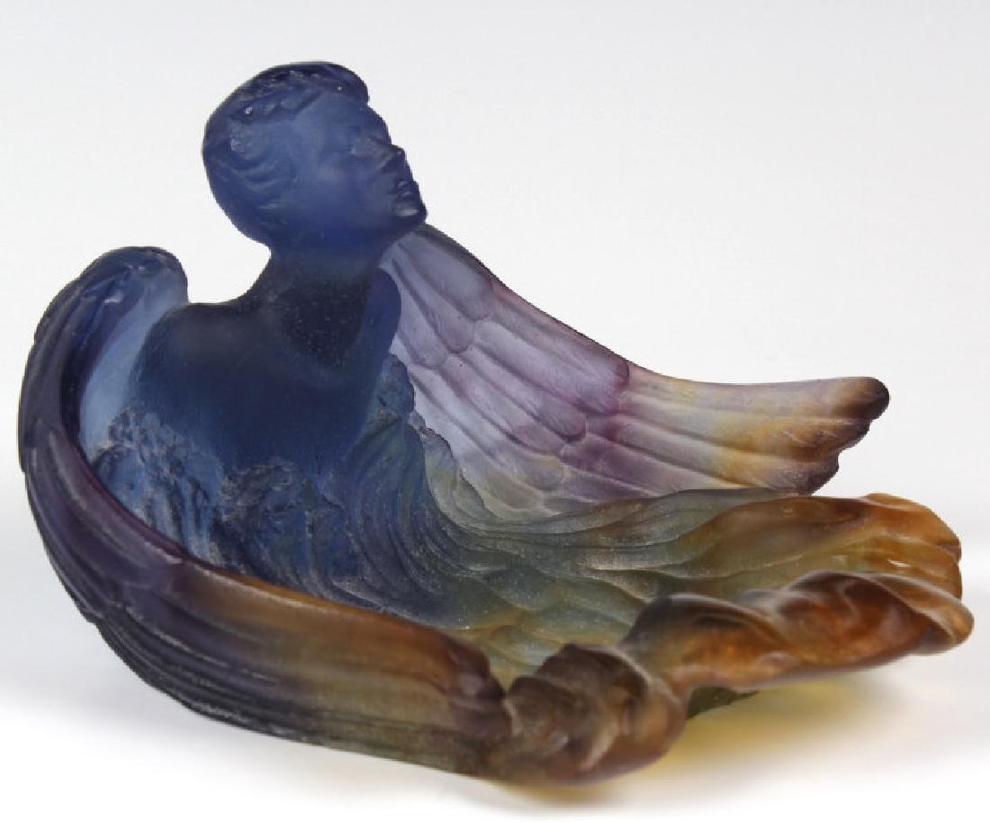 Daum Pate de Verre Angel French Art Glass Dish (1 of 7)