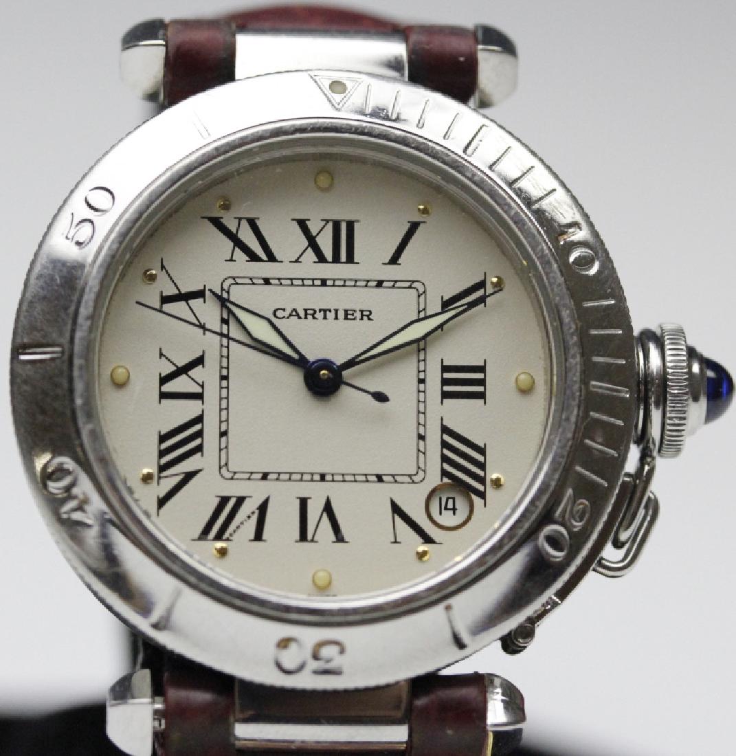 Cartier 36mm Automatic Pasha Date Sapphire Watch (1 of 8)