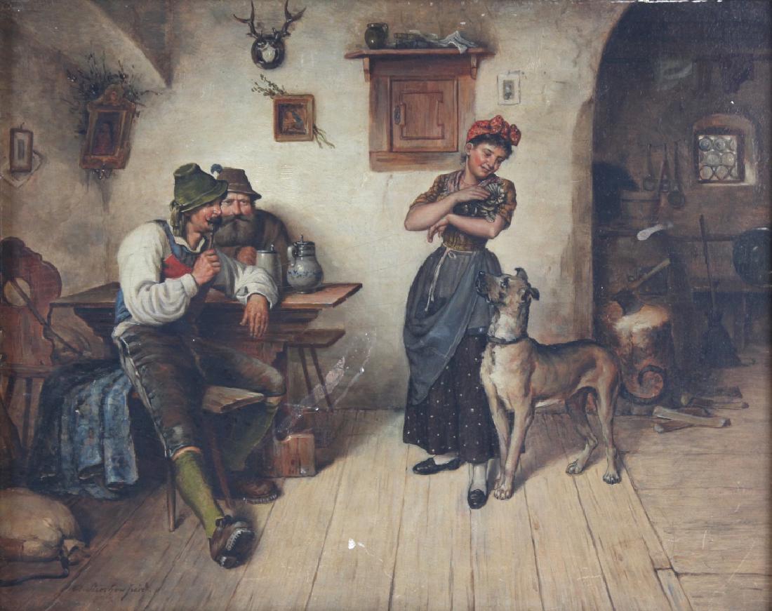 Alois Heinrich Priechenfried German Interior Scene (1 of 8)