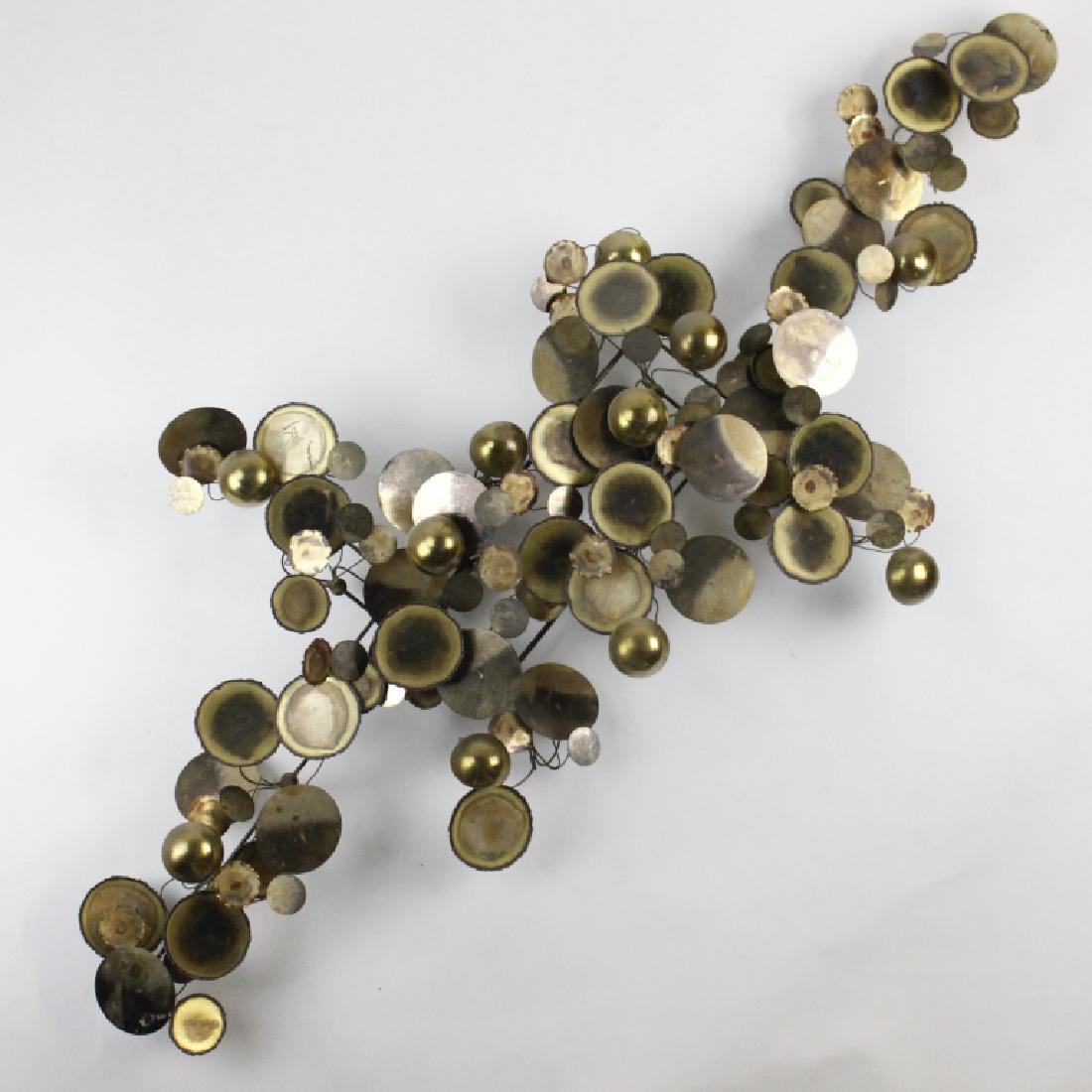 Signed Curtis Jere Raindrops Brass Wall Sculpture (1 of 7)