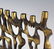 Mid Century Modern Cast Bronze Judaica Menorah - 2