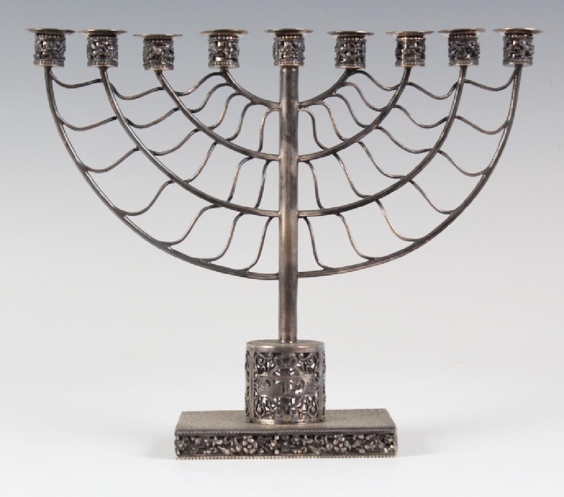 Signed Meyers Creative Sterling Silver Menorah (1 of 9)