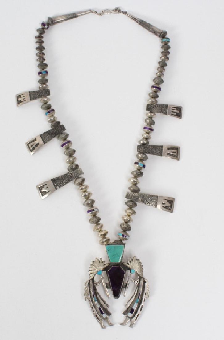L ELK Native American Indian Gemstone Necklace (1 of 6)