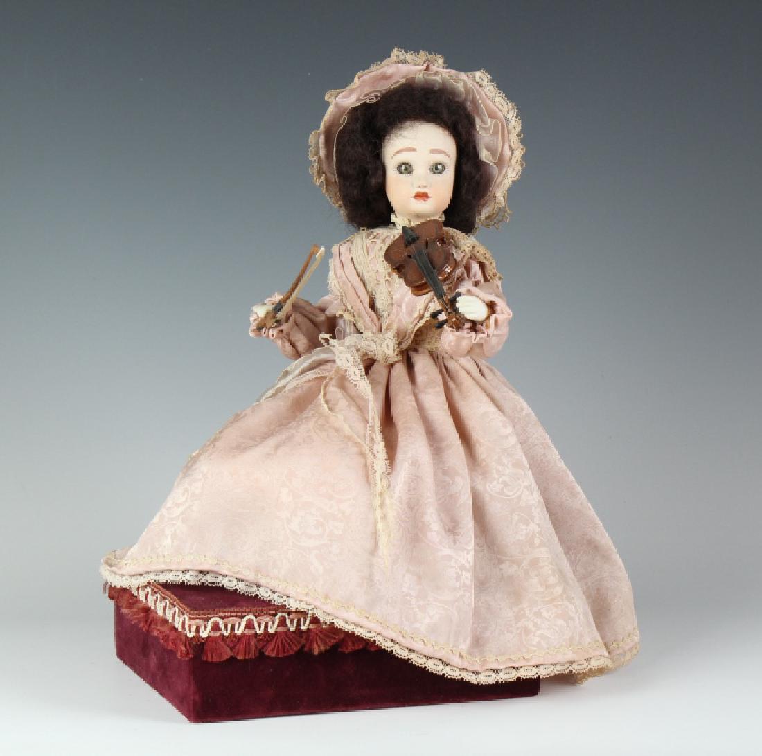 Reuge Violin Player Automaton Swiss Doll Music Box (1 of 7)