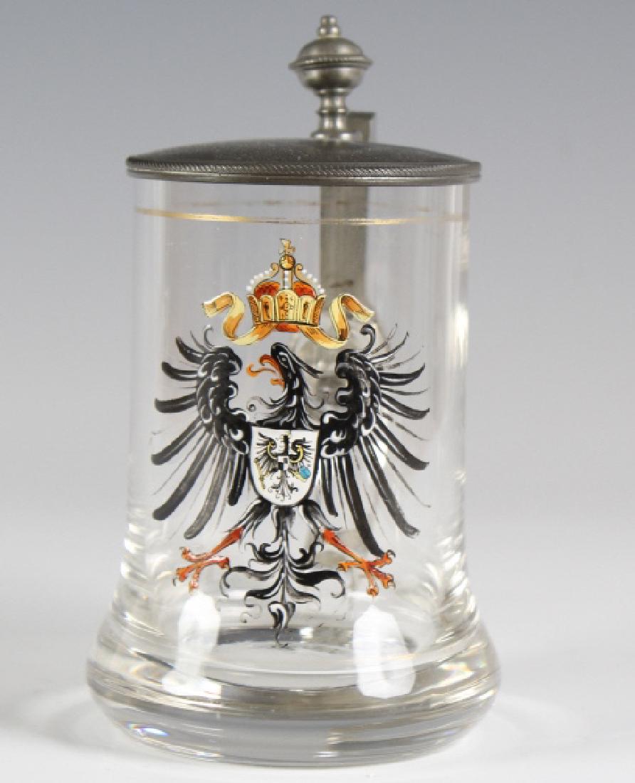 OLD German Enamel Imperial Coat Of Arms Beer Stein (1 of 6)