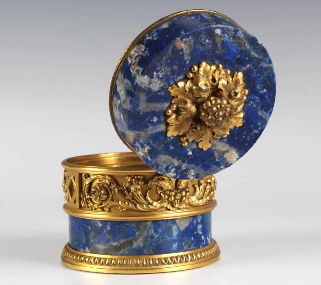 Fine French Dore Bronze Mounted Lapis Lazuli Box (1 of 10)